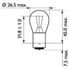 Bulb, direction indicator P21W BA15S