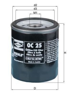 Oil Filter BMW - 11 42 1 250 534