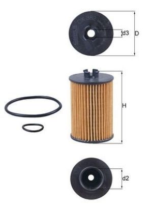 Oil Filter MERCEDES-BENZ- 266 184 03 25