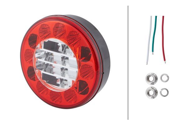 Tail Light Assembly park ja tagurdustuli, LED, 122mm, 10-30V