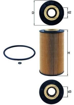 Oil Filter MERCEDES-BENZ - 628 184 00 25