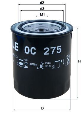 Oil Filter TOYOTA - 04152-03006
