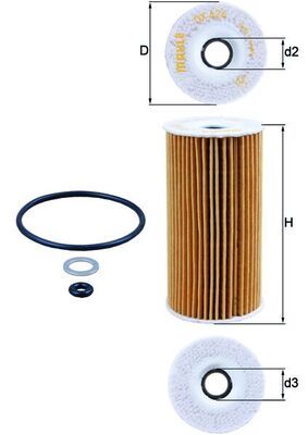 Oil Filter HYUNDAI - 26310-2A002