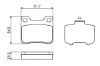 Brake Pad Set, disc brake C-CLASS (W202)