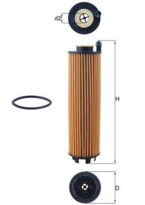 Oil Filter MERCEDES-BENZ - 256 184 00 00