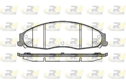 Brake Pad Set, disc brake CADILLAC CTS 02- esim.