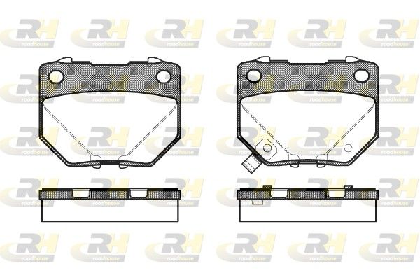 Brake Pad Set, disc brake Subaru IMPREZA 00-01 esim.