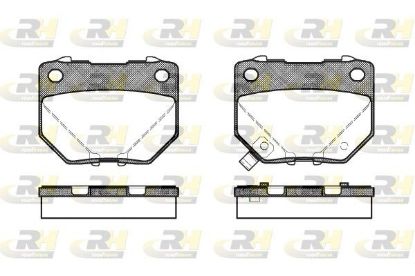 Brake Pad Set, disc brake Subaru IMPREZA 00-01 esim.