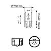 Bulb, direction indicator W3W W2,1x9,5D T10