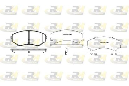 Brake Pad Set, disc brake Mazda MPV II 02- esim.
