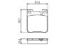 Brake Pad Set, disc brake C-CLASS (W202), E-CLASS (W210)