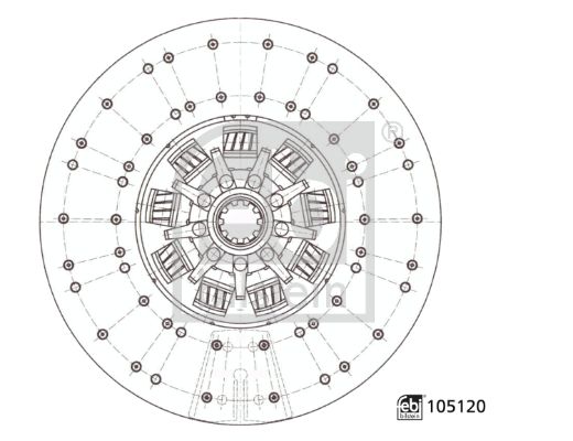 Clutch Disc Mercedes-Benz - 022 250 92 03