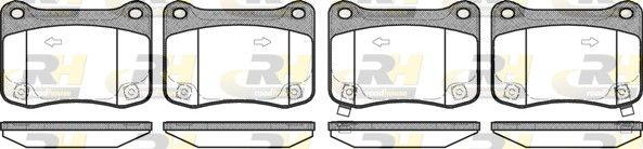 Brake Pad Set, disc brake Lexus 04466-0W30