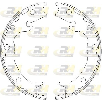 Brake Shoe Set, parking brake HONDA - 43053-SED-E50