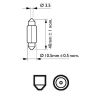 Bulb, interior light 5W SV8,5 T10,5X43