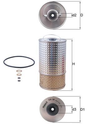 Oil Filter MERCEDES-BENZ - 601 180 01 09