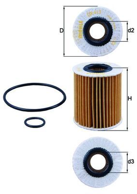 Oil Filter TOYOTA - 15613-YZZA2