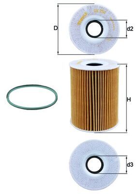Oil Filter PORSCHE - 948 107 222 00