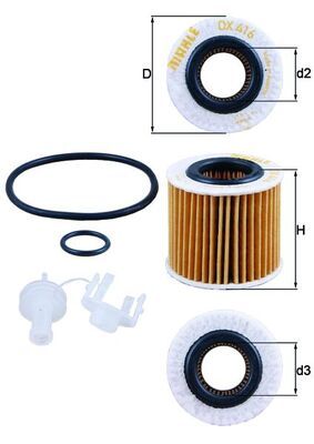 Oil Filter TOYOTA - 04152-B1090
