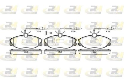 Brake Pad Set, disc brake Peugeot 607 00- esim.