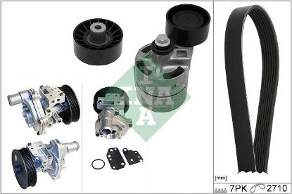 Water Pump + V-Ribbed Belt Kit
