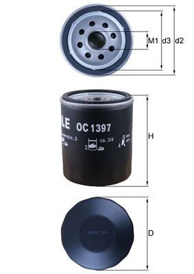 Oil Filter PSA - 98 095 323 80