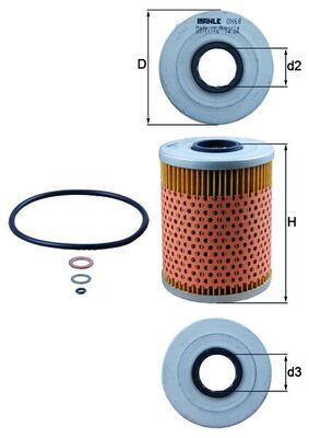 Oil Filter BMW - 11 42 1 130 389
