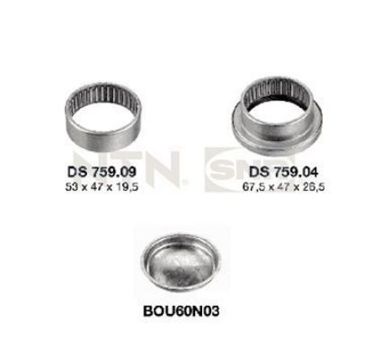 Bushing, axle beam rem.kompl. Peugeot 206