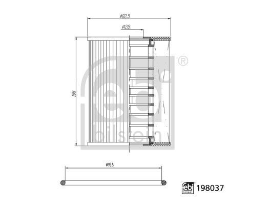 Oil Filter Porsche 0PB 115 466