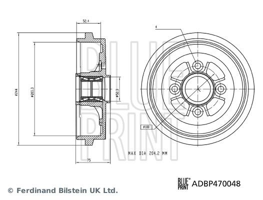 Brake Drum Renault 43206-1HA0A S1