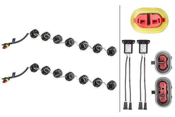 Daytime Running Light Set LEDayFlex 7xLED, 12/24V (+gab.)