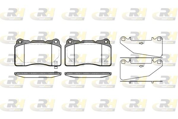 Brake Pad Set, disc brake Subaru Impreza WRX STI 04- es