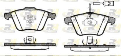 Brake Pad Set, disc brake Volvo S40 04- esim.
