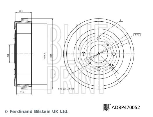 Brake Drum NISSAN 43206-3LG0A