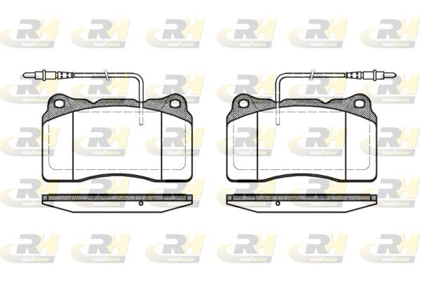Brake Pad Set, disc brake Peugeot 607 00- esim.