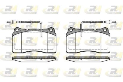 Brake Pad Set, disc brake Peugeot 607 00- esim.