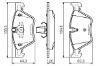 Brake Pad Set, disc brake BMW - 34 11 2 339 267