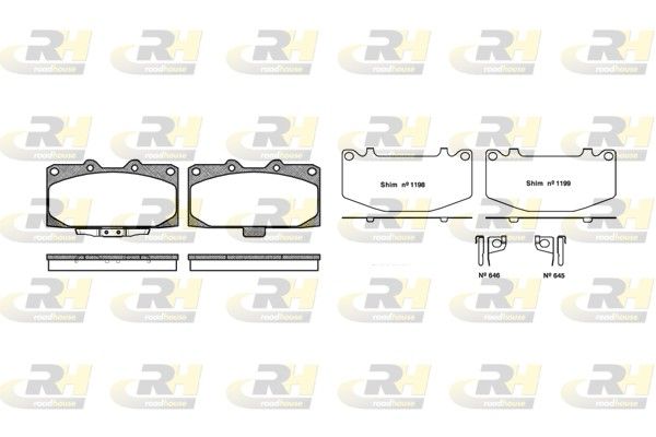 Brake Pad Set, disc brake IMPREZA Luukpära (GC)