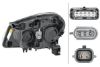 Headlight QASHQAI +2 (J10, JJ10)