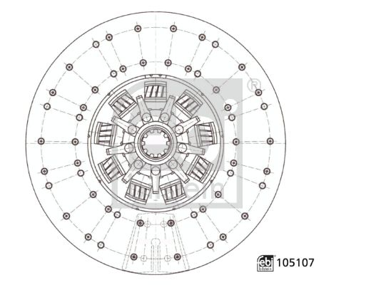 Clutch Disc DAF - 1304278