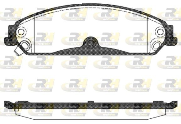 Brake Pad Set, disc brake Lancia 68147681AA