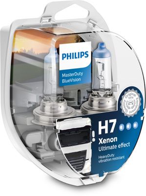 Bulb, spotlight H7 MasterDuty BlueVision 2tk