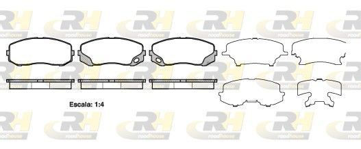 Brake Pad Set, disc brake Mitsubishi CANTER