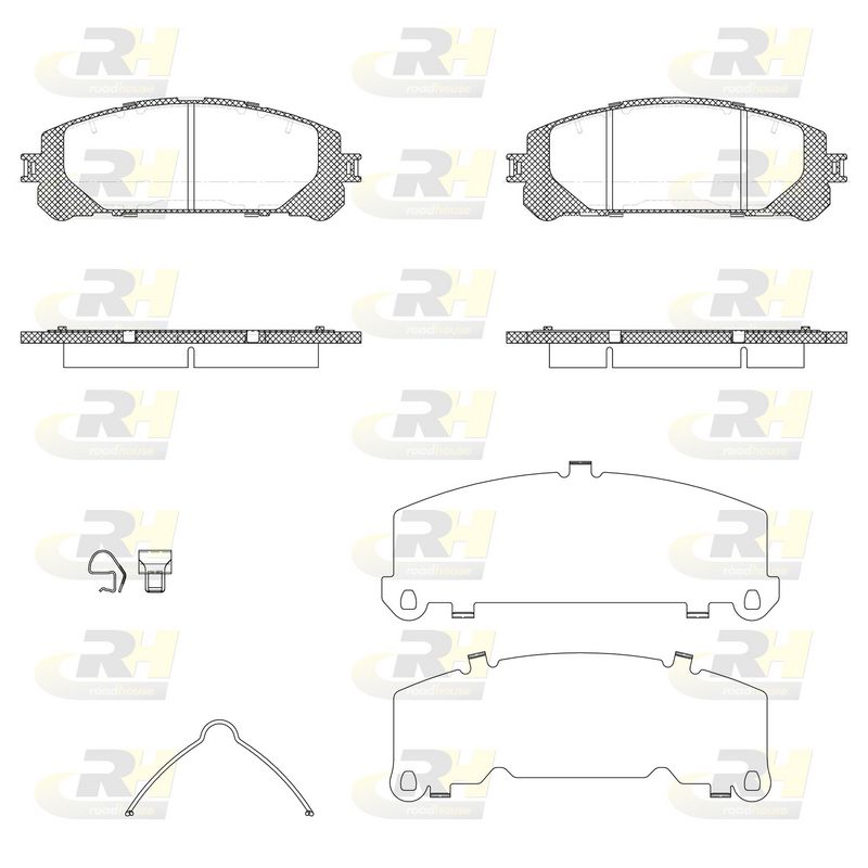 Brake Pad Set, disc brake FORD GALAXY (WGR) (04/00-05/06) 5M212M008AA