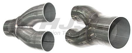 Exhaust Pipe, universal Y-Rohrst³ck 1 x 50mm / 2 x 50m