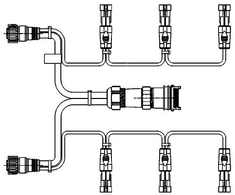 Cable Set, combination rear light