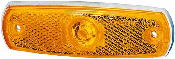 Side Marker Light reflektoriga kollane 12V RT