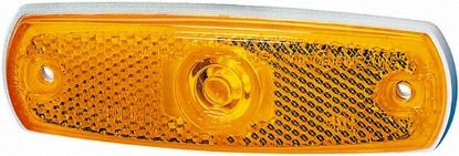 Side Marker Light reflektoriga kollane 12V RT