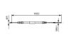Cable Pull, parking brake BMW - 34 41 1 165 021