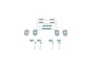 Accessory Kit, parking brake shoes